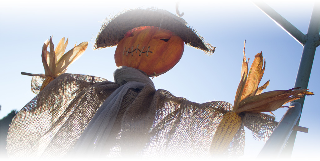 Paper Mache Pumpkin Scarecrow