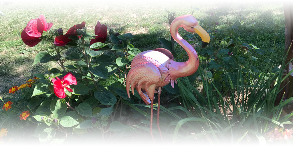 Refinishing a Yard Flamingo