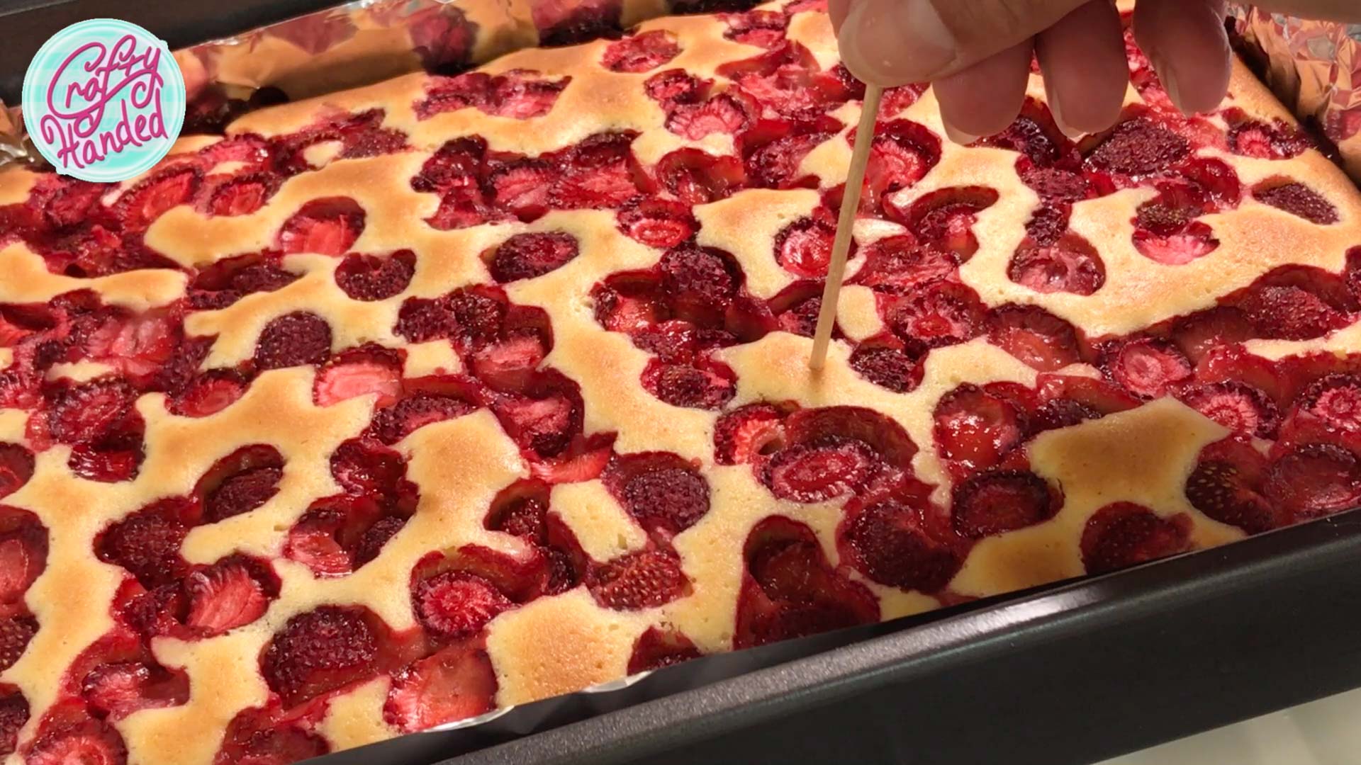 Testing Strawberry Sponge Cake
