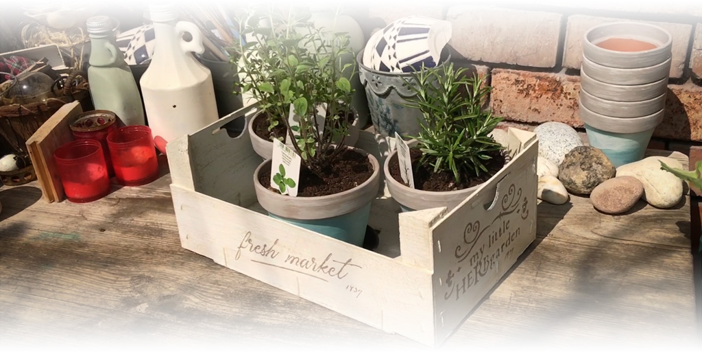 Fruit Crate TO Herb Box Makeover